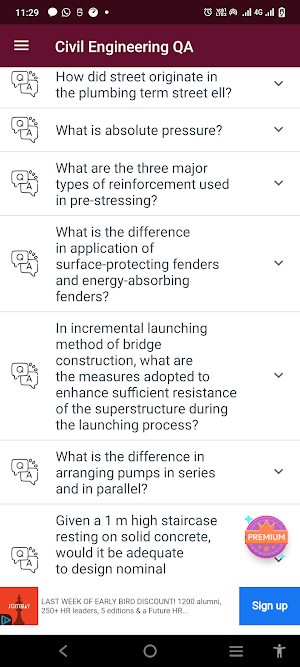 Civil Engineering Q&A Screenshot 0