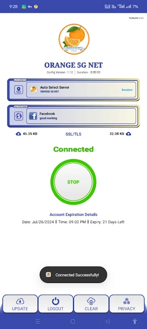 Orange 5G Net Screenshot 1