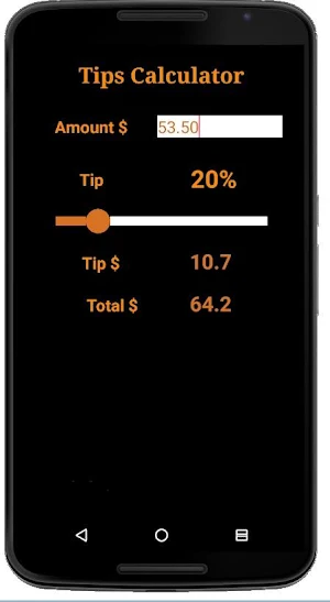 Tips Calculator Pro Screenshot 1