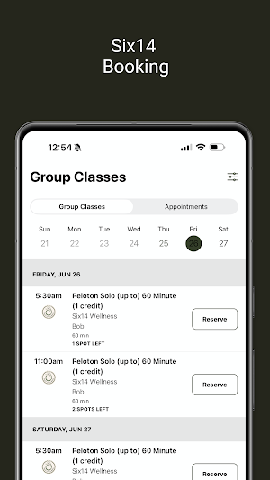Six14 Wellness Screenshot 2