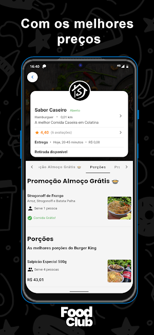 Food Club Screenshot 1