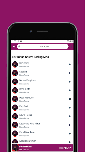 Diana Sastra Mp3 Offline Screenshot 1