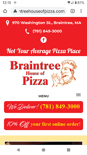 Braintree House of Pizza Screenshot 3