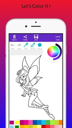 Magical Fairy Coloring Book 20 Screenshot 3