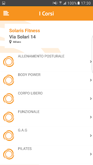 Solaris Fitness Screenshot 2