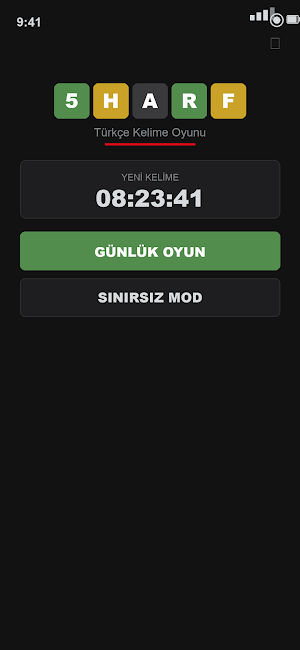 5Harf - Türkçe Kelime Bulmaca Screenshot 0