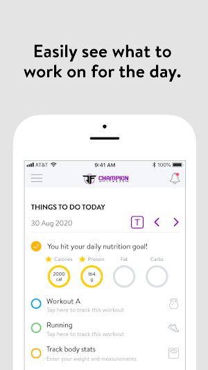 Champion Fitness Screenshot 1