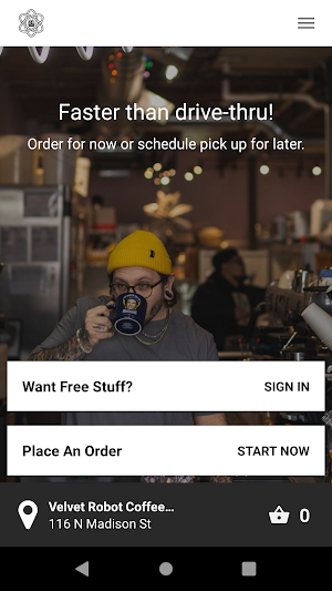 Velvet Robot Coffee Lab Screenshot 1