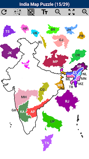 India Map Puzzle Screenshot 2