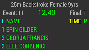 Wylas Timing - Scoreboard Screenshot 2
