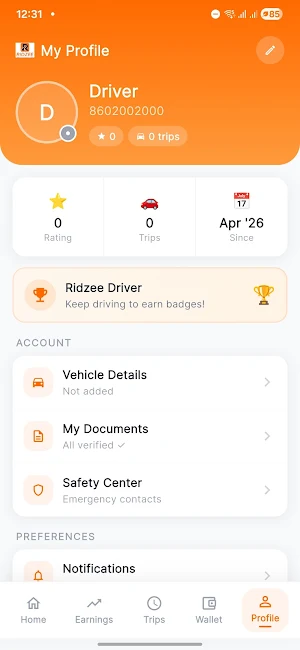 Ridzee Driver Screenshot 3