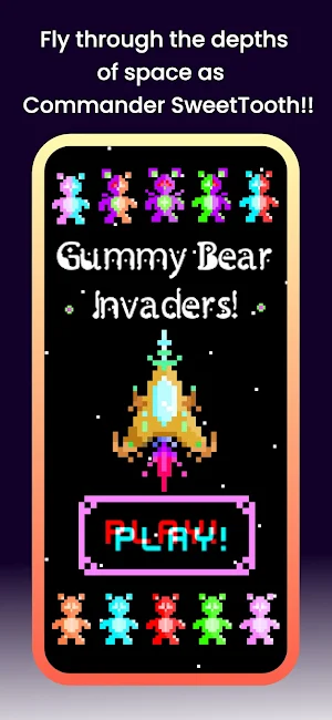 Gummy Bear Invaders Screenshot 0