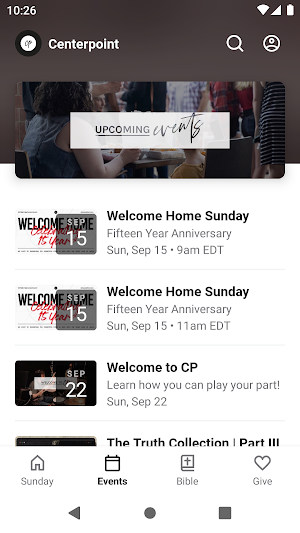 Centerpoint Live Screenshot 1