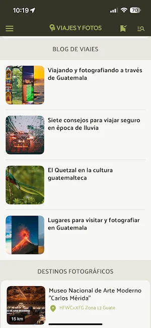 Viajes y fotos Screenshot 3