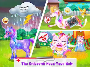 Unicorn Doctor - Save Jungle Pet Animals Screenshot 0
