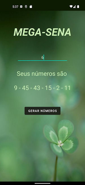 MegaSorteApp Screenshot 1