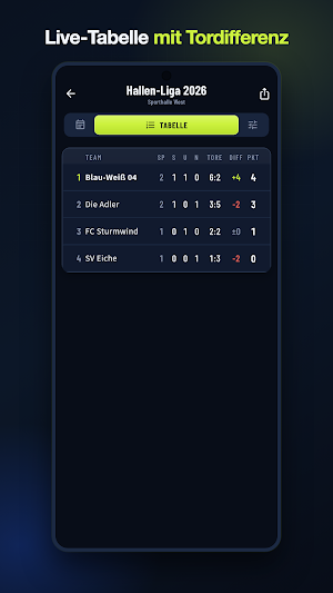 Turnierplan: Spielplan & Liga Screenshot 3