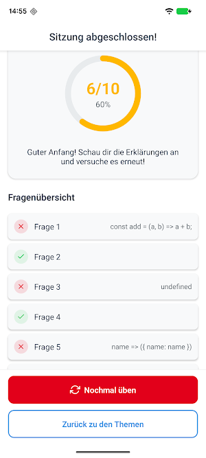DHBW Code Companion Screenshot 3
