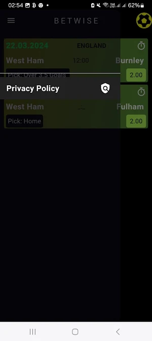 Betwise predictions Screenshot 1