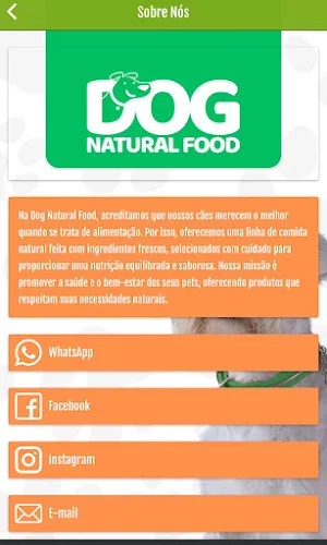 DOG NATURAL FOOD Screenshot 1