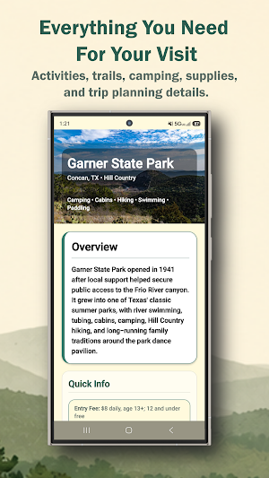 Texas Parks Explorer Screenshot 2