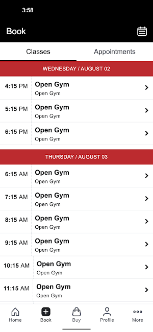 AIM Fitness Screenshot 1