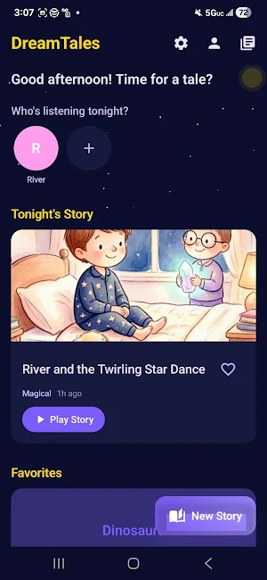 DreamTales: Bedtime Stories AI Screenshot 1