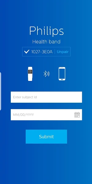 Philips Health band Screenshot 0