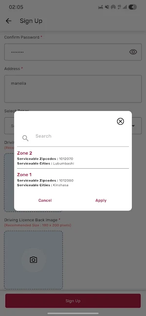 Aurora Livreur Screenshot 1