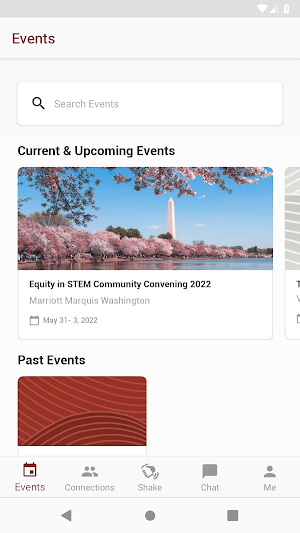 WEPAN Events Screenshot 1