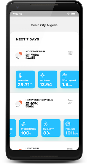 WeatherWhiz Screenshot 1