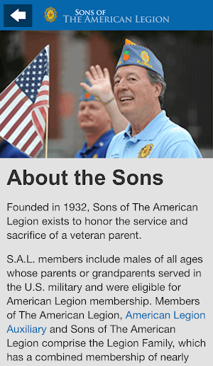 Sons of The American Legion Screenshot 1