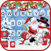Christmas Santa Keyboard Backg