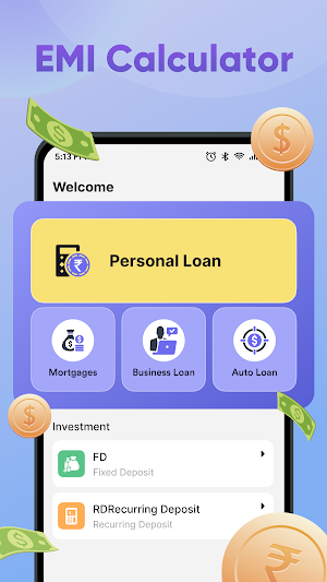 Cash Loan: EMI Loan Calculator Screenshot 1