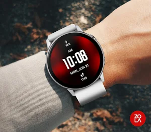 Red Elegant Pro Watch Face Screenshot 2