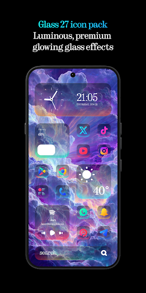 Glass 27 Icons Screenshot 0
