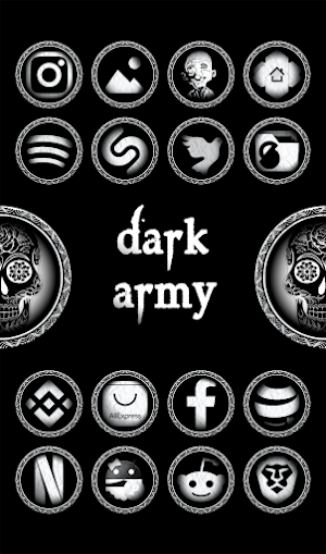 Dark Army Diamond Icon Pack Screenshot 0