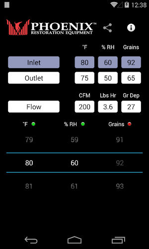 Phoenix Psychrometric Screenshot 0