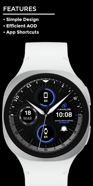 Night 26A - Analog Watch Face Screenshot 1
