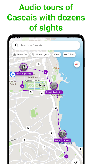 Cascais Tour Guide:SmartGuide Screenshot 0