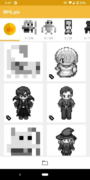 RPG.pix : Color By Number pixel art for RPG Screenshot 0