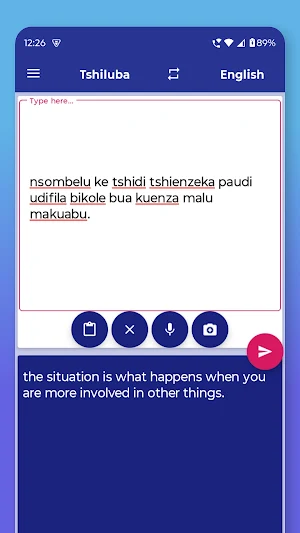 Tshiluba English Translator Screenshot 3