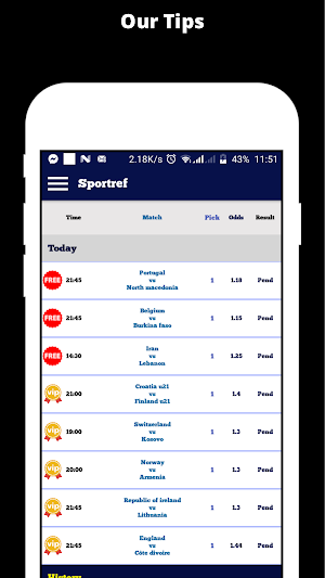 Sportref : Daily Betting Tips Screenshot 0