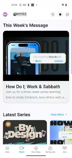 Bayside Community Church App Screenshot 1