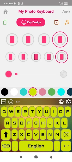 My Photo Keyboard Screenshot 1