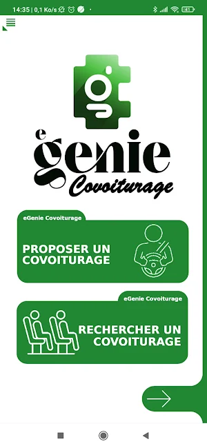 eGenie Covoiturage Screenshot 0
