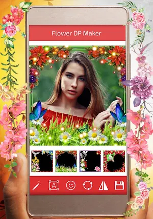 Flower Frame DP for Insta/FB Screenshot 3