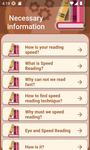 Speed Reading Exercises Pro Screenshot 0