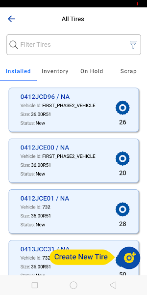 Goodyear EMTrack Screenshot 3