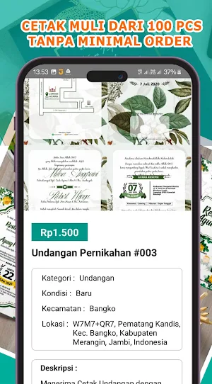 Cetak Undangan Murah Merangin Screenshot 1